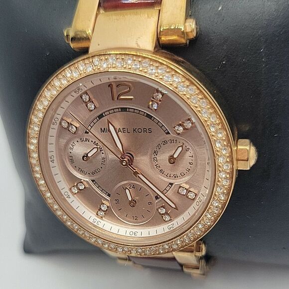 Michael Kors MK6239 Women's Stainless Steel Analog Rose Gold Dial Watch BC882 - Picture 2 of 9